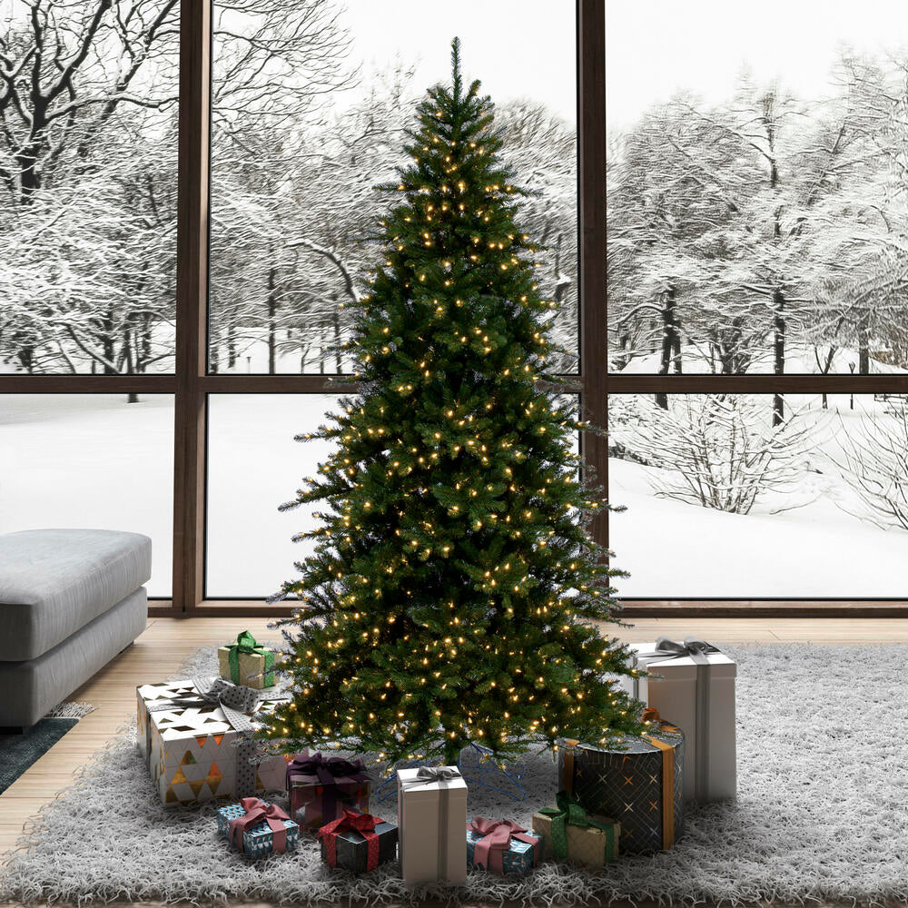 Vickerman 6.5' x 53" Bavarian Pine Artificial Pre-Lit Christmas Tree Warm White Lights.