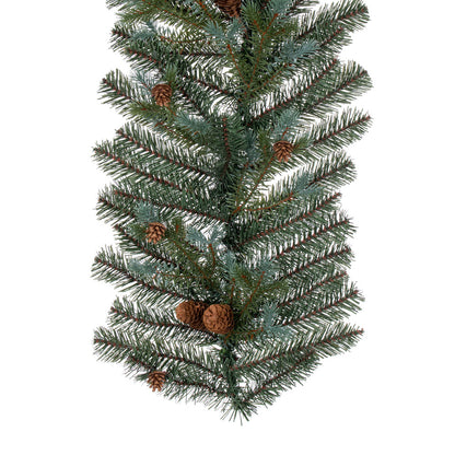 Vickerman 6' x 14" Blue Spruce Pine Cone Artificial Unlit Garland.