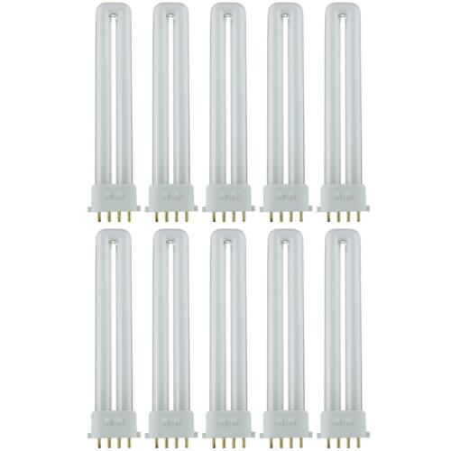 Sunlite PL13/E/SP41K/10PK 4-Pin Fluorescent 13W 4100K Cool White U Shaped PL CFL Twin Tube Plugin Light Bulbs with 2GX7 Base (10 Pack)