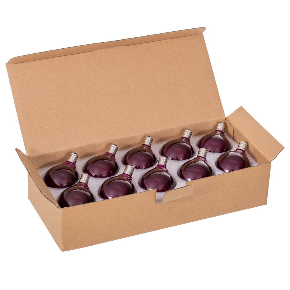 Vickerman Purple LED G50-E12 Filament Glass Replacement Bulbs 10/Box