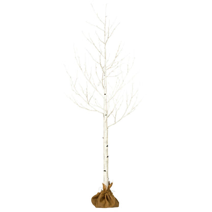Vickerman 8' White Birch Twig Tree Warm White 3mm Wide Angle LED lights.