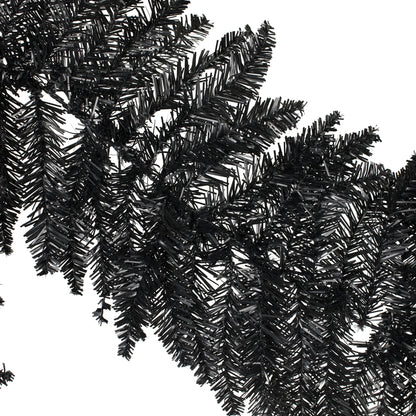 Vickerman 9' Black Fir Artificial Christmas Garland Unlit