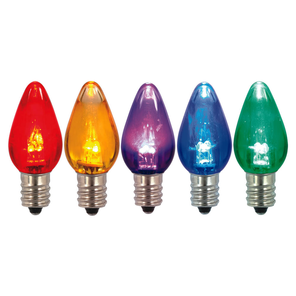 Vickerman C7 Transparent LED Multi-color Dimmable Bulb 25 Bulbs per bag