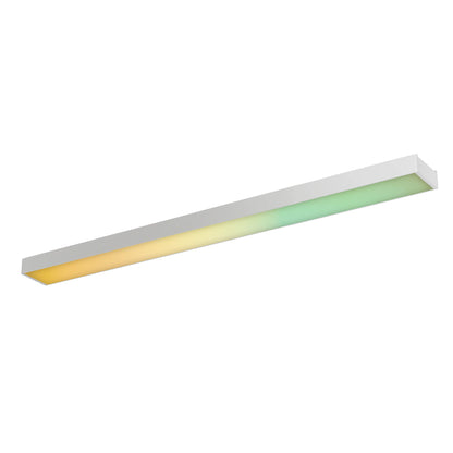 DALS Lighting Linear Flush Mount, 1-Light Under Cabinet Linear Kit, Smart RGB+CCT, White