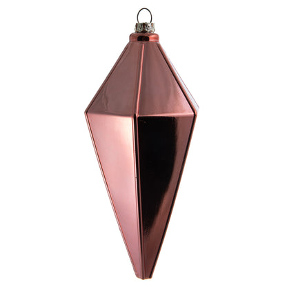 Vickerman 7" Coral Shiny Lantern Christmas Ornament 4 per Bag