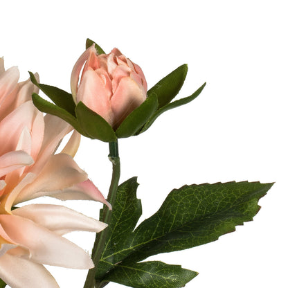 Vickerman 17" Artificial Peach Dahlia Spray. Includes 6 sprays per pack.
