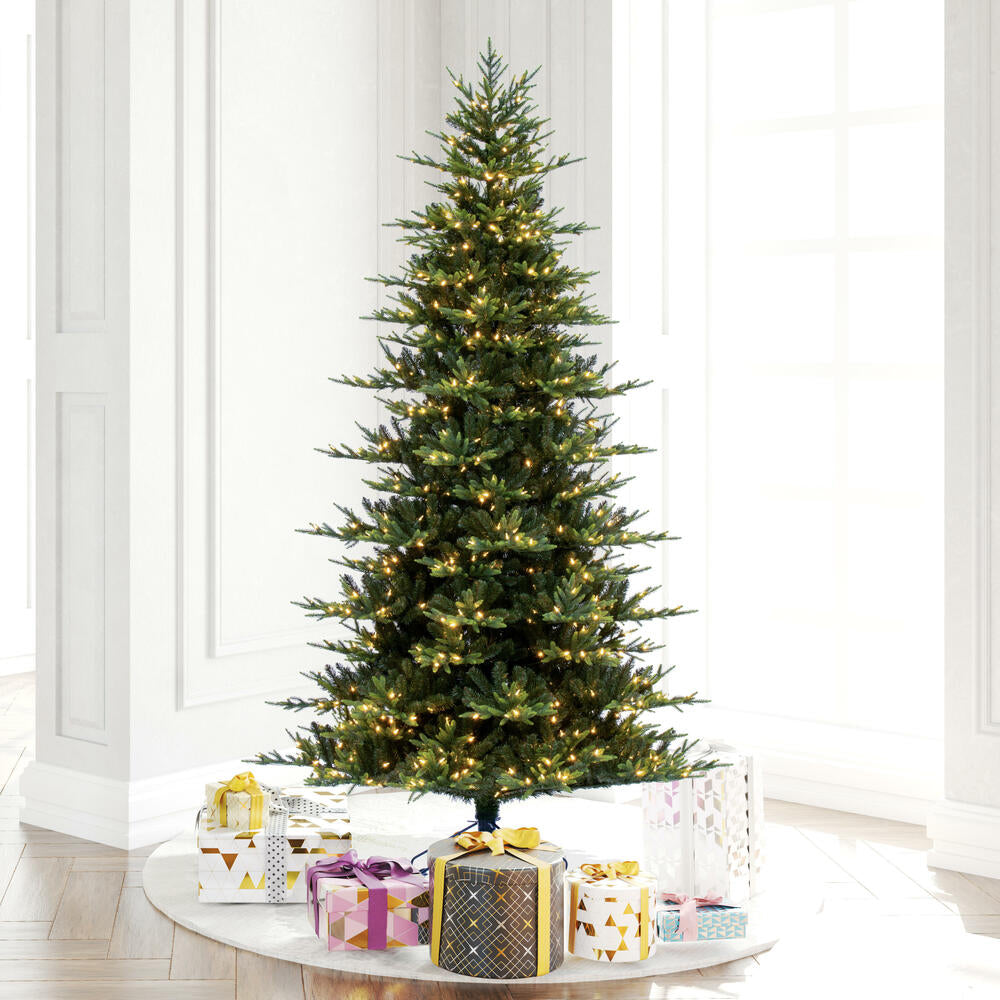 Vickerman 7.5' x 58" Vermont Fraser Fir Artificial Pre-lit Christmas Tree Warm White Lights.