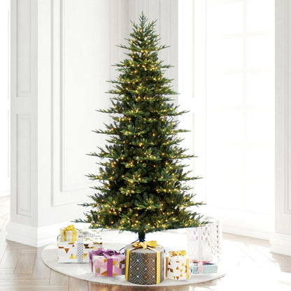 Vickerman 7.5' x 58" Vermont Fraser Fir Artificial Pre-lit Christmas Tree Warm White Lights.