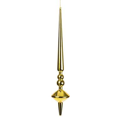 Vickerman 18" Gold Shiny Cupola Finial Ornament Pack of 2