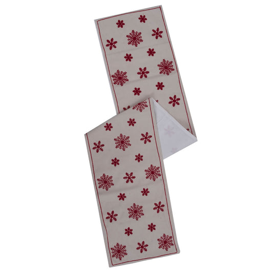 Vickerman 12" x 60" Let It Snow Table Runner