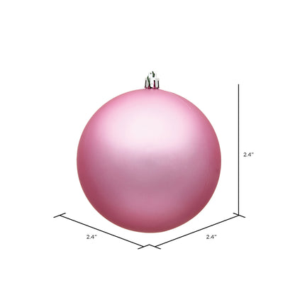 Vickerman 2.4" Pink Matte Ball Ornament 24 per Bag