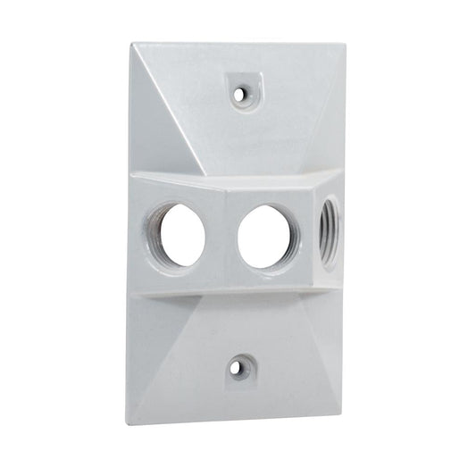 Westgate 1/2” Trade Size, 3 Outlet Holes, White, Electrical Products