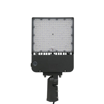 ASD Lighting LED Area Light 150W 120-277V 0-10V Dimmable 150Lm/W 5000K with Photocell with Slip Fitter Bracket Bronze UL DLC Premium