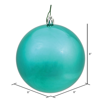 Vickerman 8" Sea Foam Shiny Ball Ornament