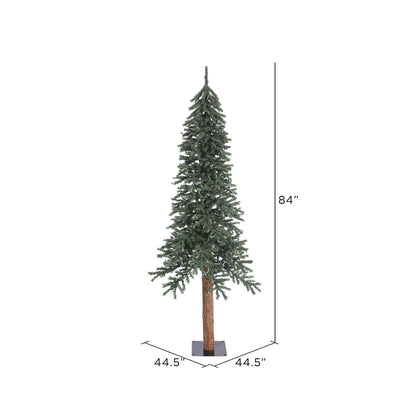 Vickerman 7' Natural Bark Alpine Artificial Christmas Tree Unlit