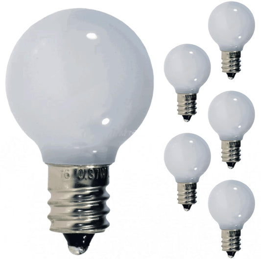 Damar- G9 LED Bulb Twinkle Solid White 0.6W-0.96W E12 Candelabra Base 6500K Daylight 100-130V Pack of 6- Small Home Lighting for Chandelier Wall Sconce Pendant Bathroom Vanity
