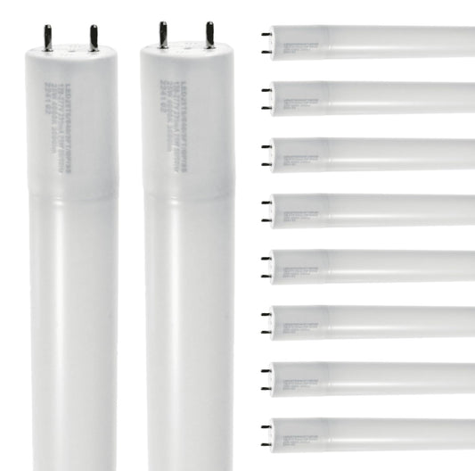 Damar- 59.63-Inch T8 LED Tube Light Bulb Safety Shielded Type B Single End Ballast Bypass 25W 3000 Lumen 4000K Cool White G13 Medium Bi-Pin Base 120-277V UL Listed Pack of 10-Fluorescent Replacement