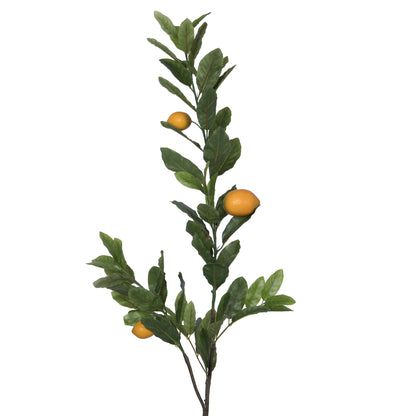 Vickerman 60" Artificial Lemon Branch with leaves and lemons.