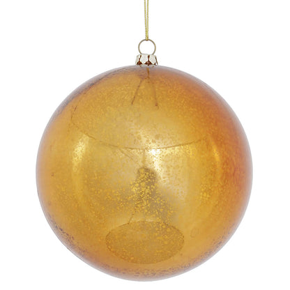 Vickerman 4.75" Copper Mercury Ball Ornament 4 per Bag.