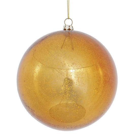Vickerman 4.75" Copper Mercury Ball Ornament 4 per Bag.