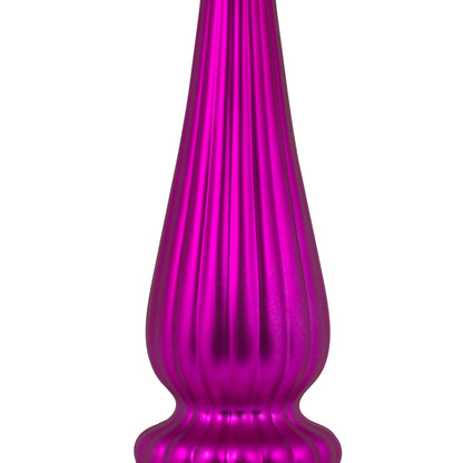 Vickerman 14" Fuchsia Matte Finial Drop Christmas Ornament UV Treated with Wired Cap 2 per bag