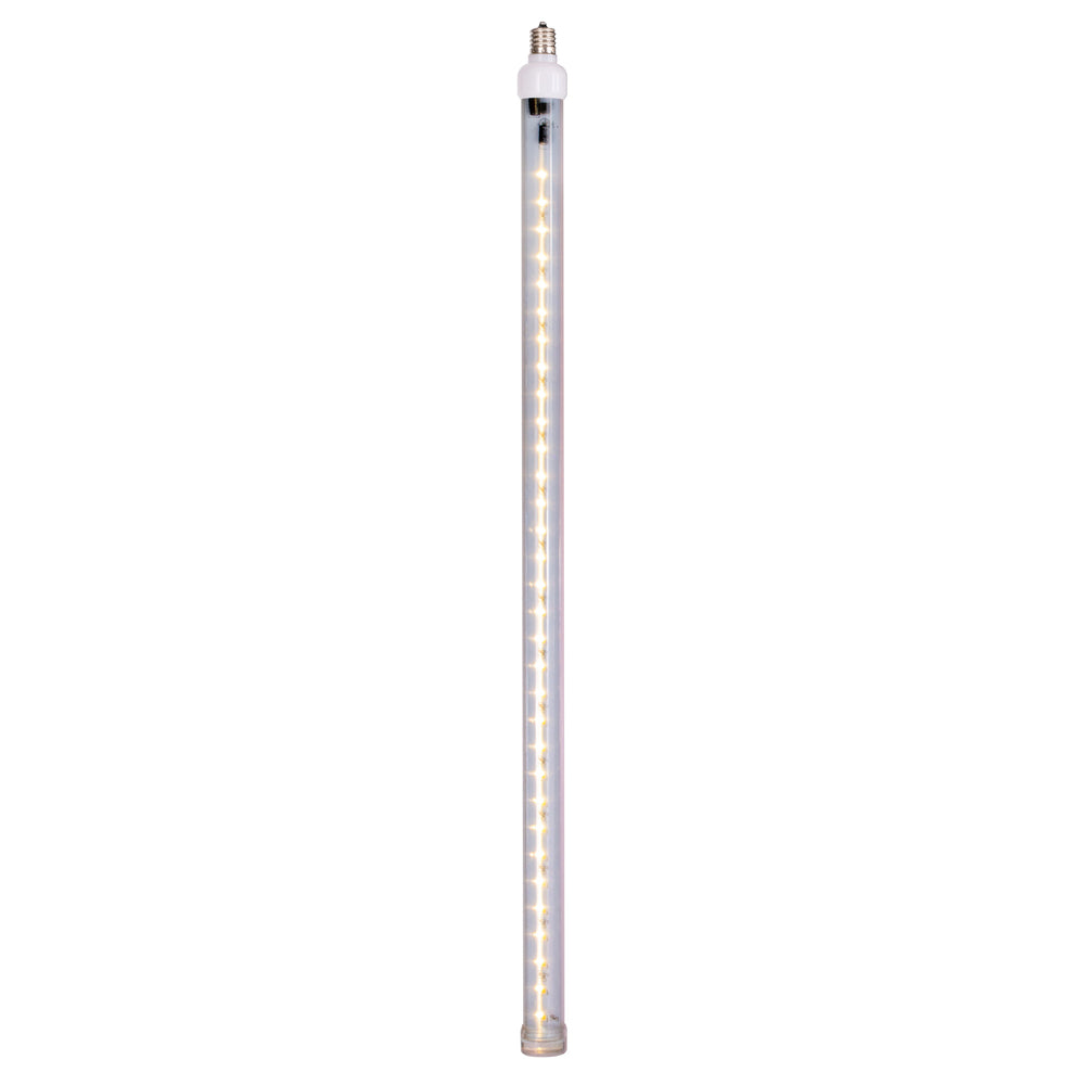 Vickerman 5 Pack of 24" Warm White LED SnowFall Tube Bulb C9-E17 Nickel Base.