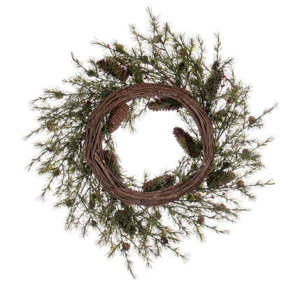 Vickerman 22" Green Artificial Leaf Wreath.