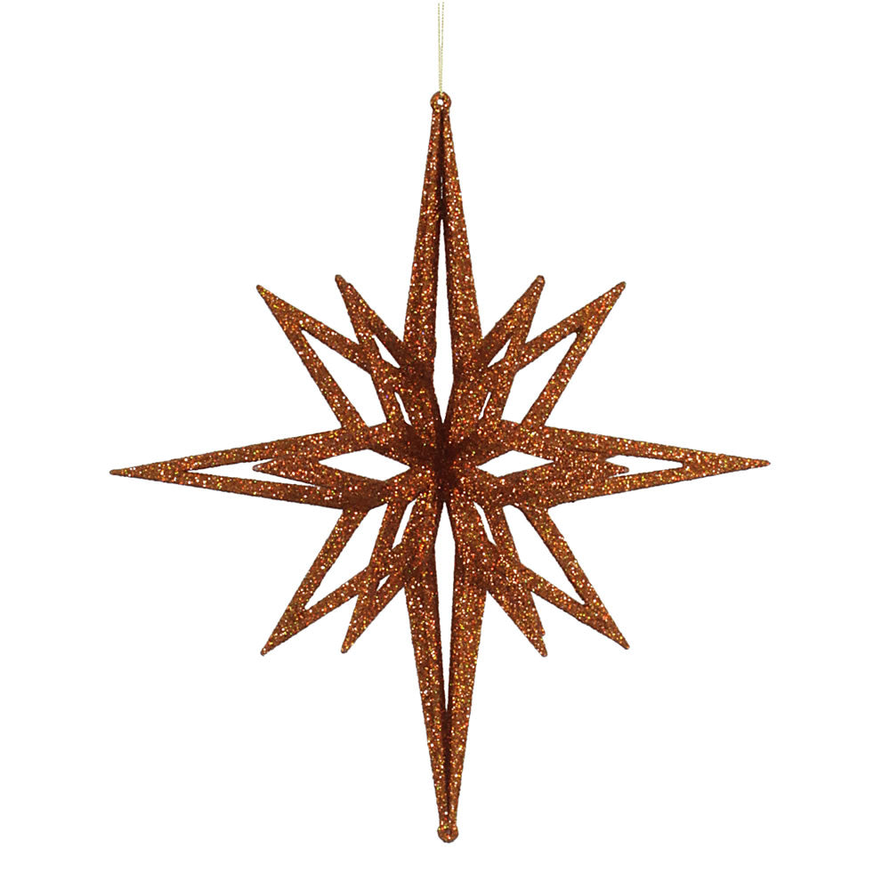 Vickerman 16" Copper Iridescent Star Christmas Ornament