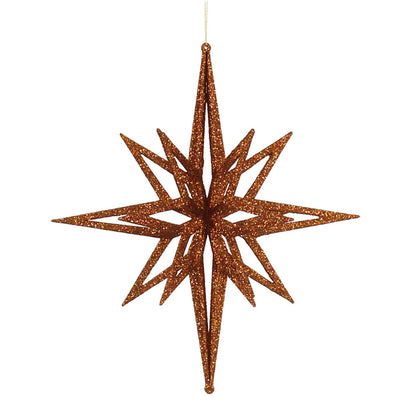 Vickerman 16" Copper Iridescent Star Christmas Ornament