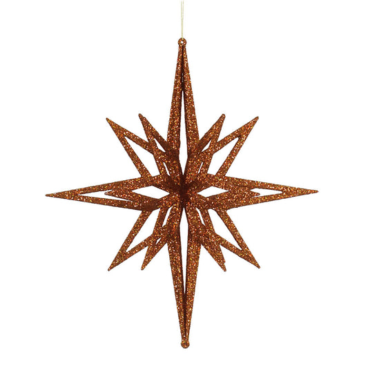 Vickerman 16" Copper Iridescent Star Christmas Ornament