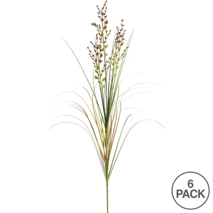Vickerman 43" PVC Artificial Green and Brown Grass and Plastic Spray. Includes 6 sprays per pack.
