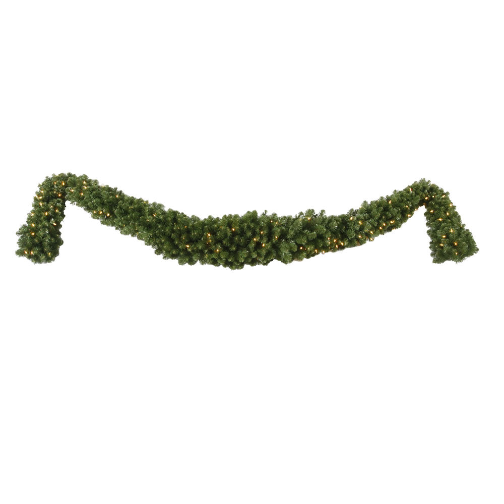 Vickerman 9' Grand Teton Artificial Christmas Swag Garland Clear Dura-lit Incandescent Mini Lights