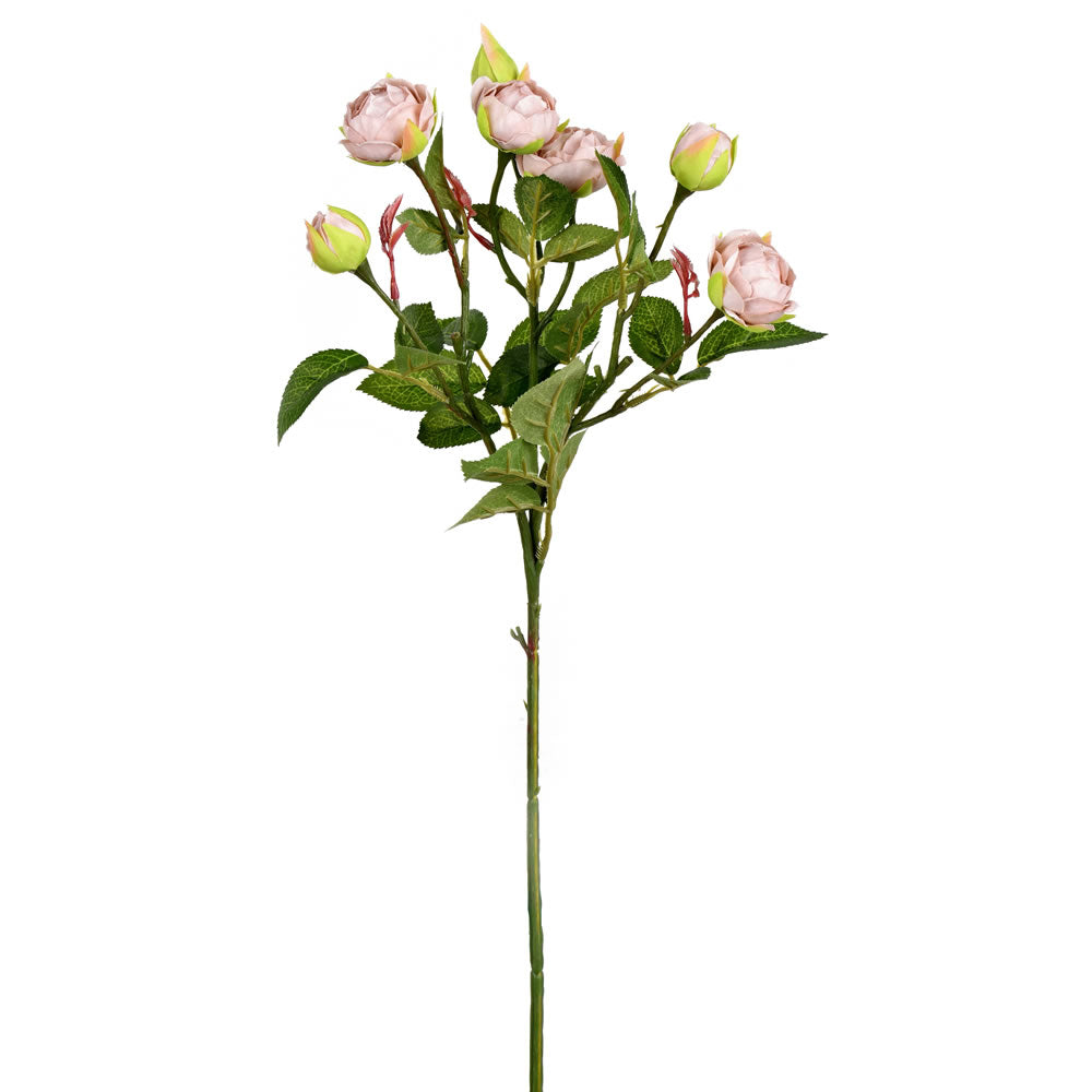 Vickerman 20.5'' Artificial Tea Rose Spray. Includes 3 sprays per pack.