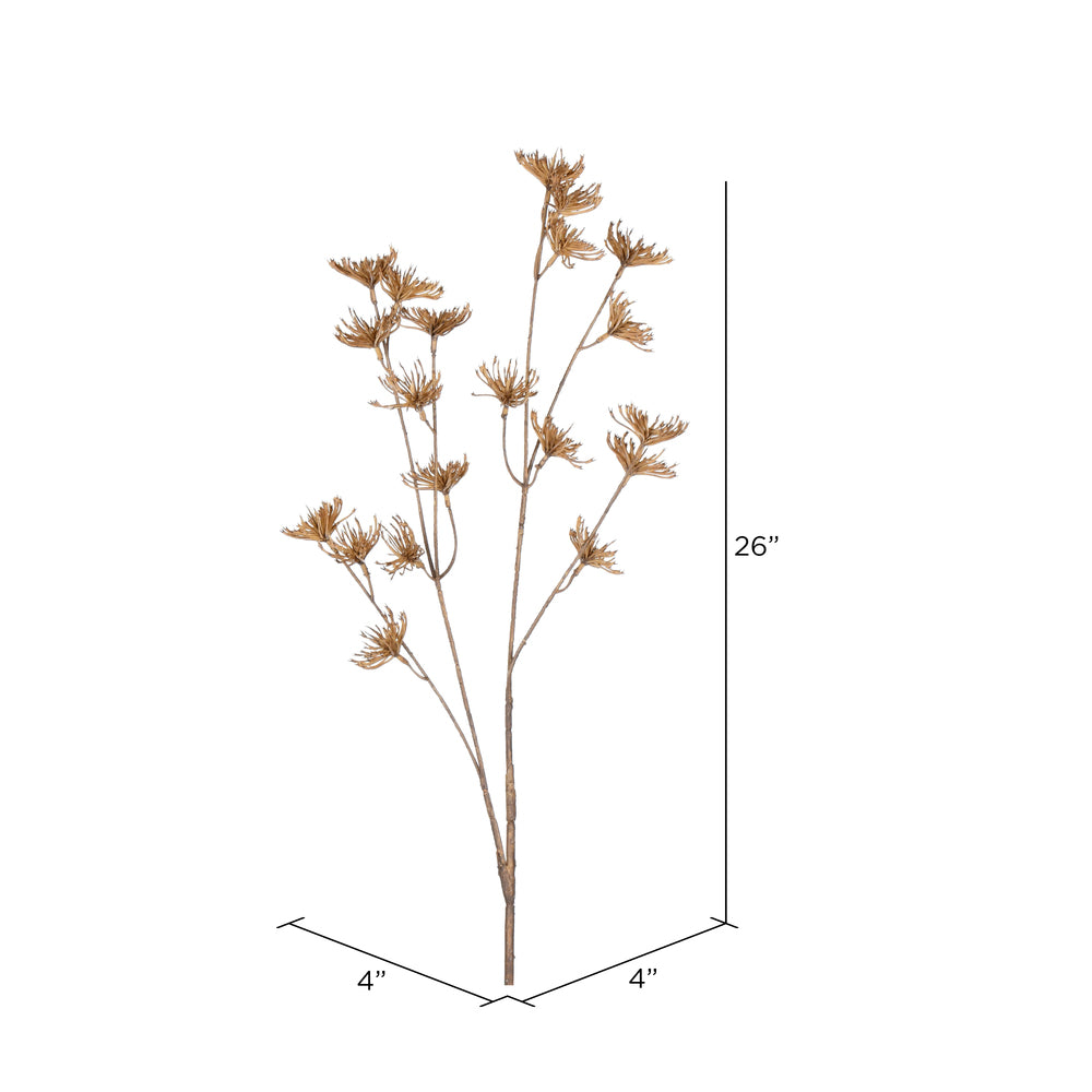 Vickerman 26" Artificial Beige Anne Lace Spray. Includes 4 sprays per pack.