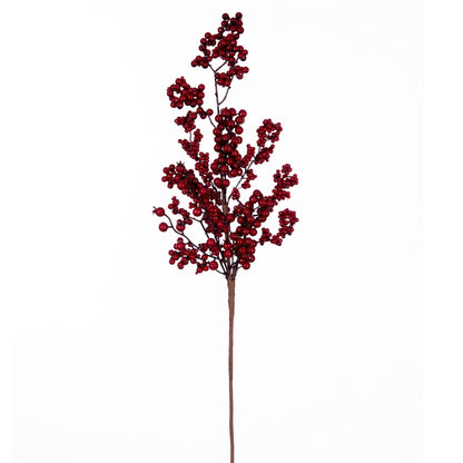Vickerman 24" Artificial Red Outdoor Weather Resistant Berry Christmas Spray 2 sprays per pack.