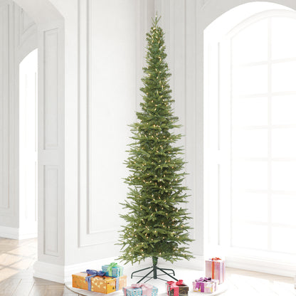 Vickerman 8.5' Bixley Pencil Fir Artificial Christmas Tree Warm White Dura-lit LED Lights