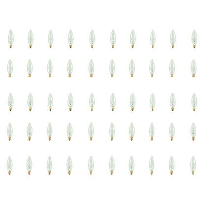 BULBRITE INCANDESCENT B10 CANDELABRA SCREW (E12) 40W DIMMABLE LIGHT BULB 2700K/WARM WHITE 50PK (400040)