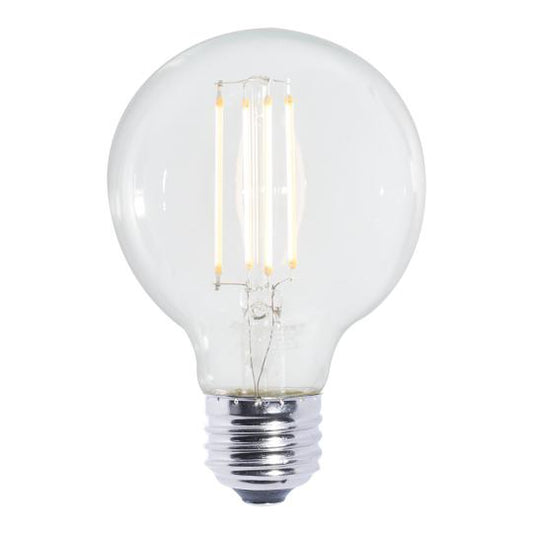 Bulbrite 8.5 Watt Dimmable Clear Filament G25 Medium (E26) LED Bulb - 800 Lumens, 2700K, and 90 CRI