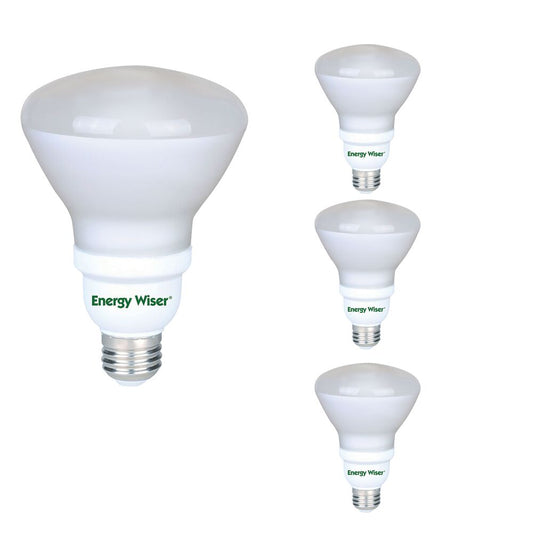 Bulbrite Pack of (4) 23 Watt Frost Energy Wiser Reflector R40 Medium (E26) CFL Bulb
