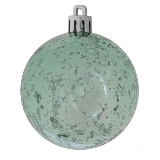 Vickerman 4" Sea Foam Shiny Mercury Ball Ornament 6 per Bag