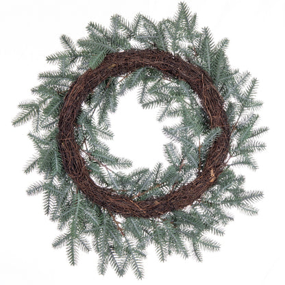 Vickerman 24" Artificial Blue Spruce Pine Cone Wreath.