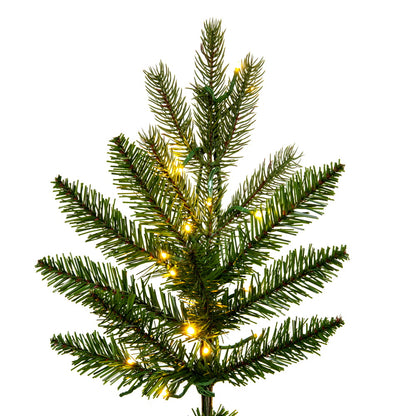 Vickerman 9' x 52" Balsam Spruce Slim Artificial Christmas Tree 3mm LED Color Changing Lights