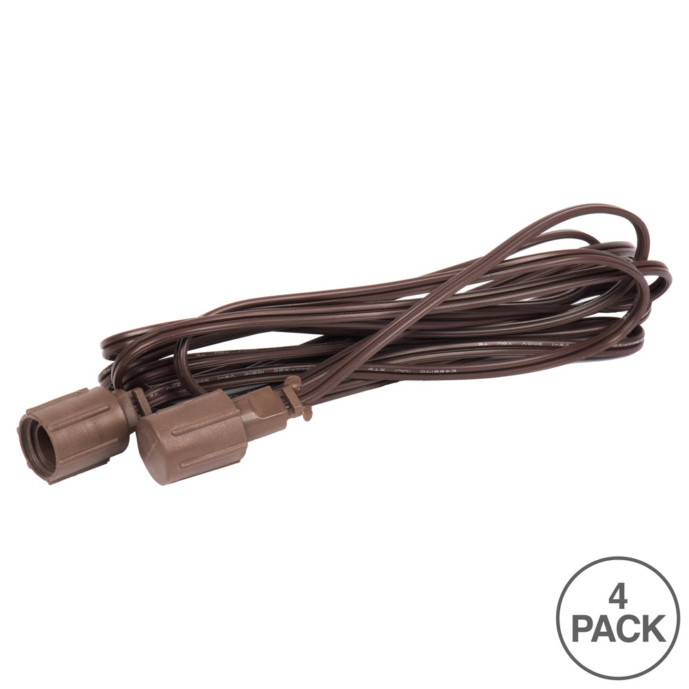 Vickerman 10' Coaxial Extension Cord for X6B6601PBG 50Lt Coaxal LED Set 4/Bag. Brown Wire.