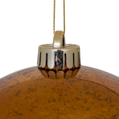 Vickerman 6" Copper Mercury Ball Ornament 4 per Bag.