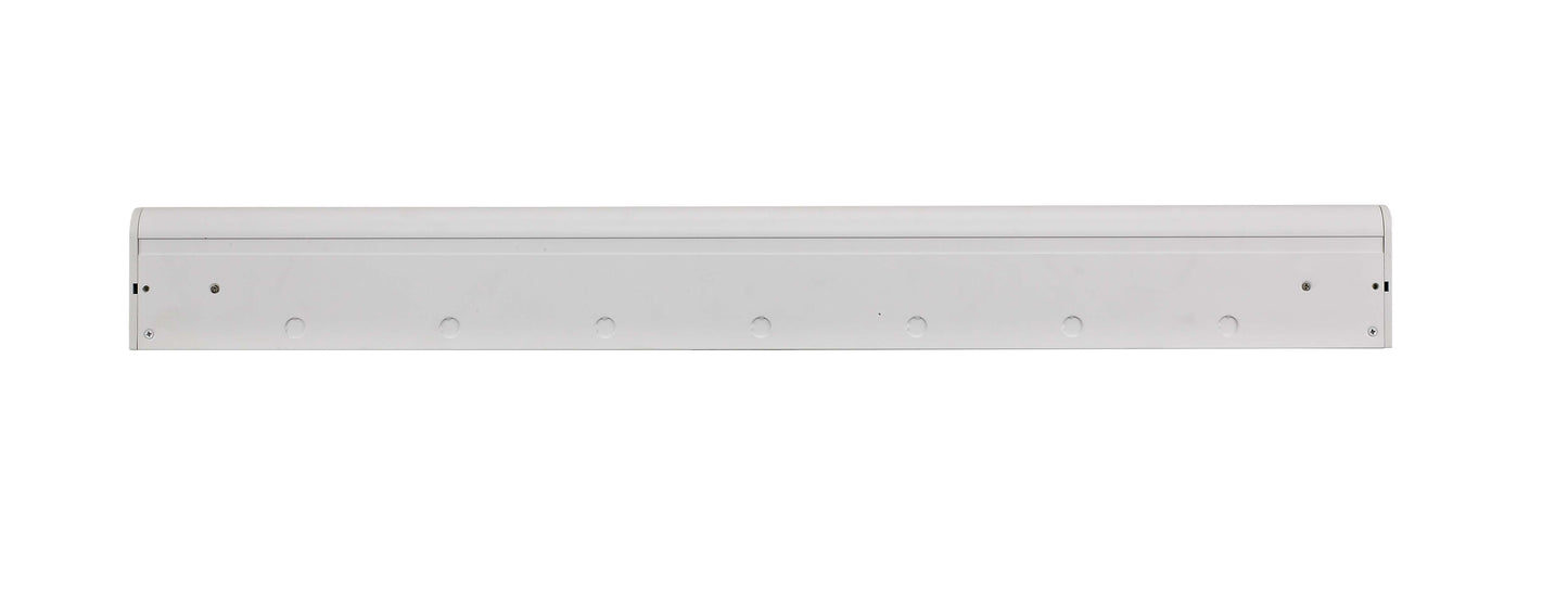 ASD Lighting LED Under Cabinet Linear 18" 8W 120V Dimmable CCT Selectable 2700/3000/4000K Hardwired or Plug-in, Linkable, Hi/Low Switch, White UL