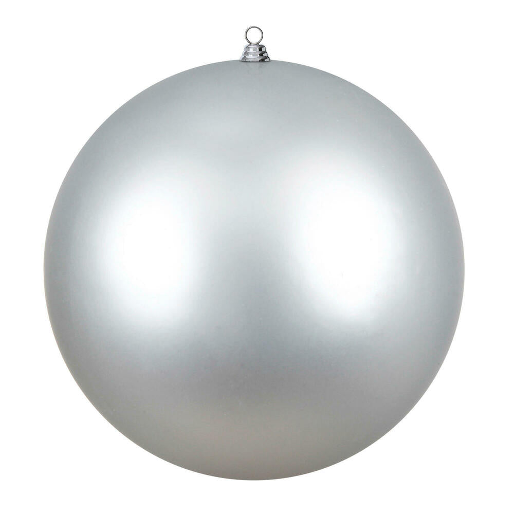 Vickerman 20" Giant Matte Silver Ball Christmas Ornament UV Resistant