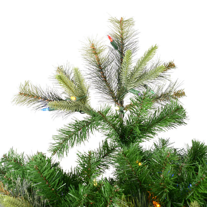 Vickerman 6.5' Cashmere Slim Artificial Christmas Tree Multi-Colored Dura-Lit® Lights