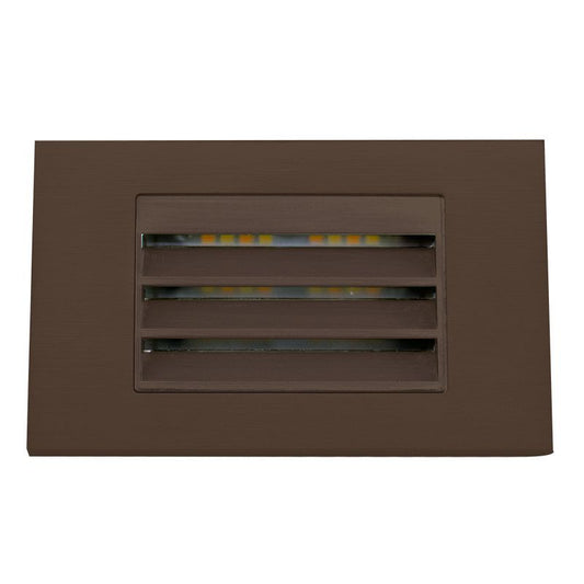 Westgate Integrated Step Light 12V 3W 3Cct, Horiz. Louver, Orb, Landscape Lighting , 5W, 75 Lumens, 30K/40K/50K, Orb Finish