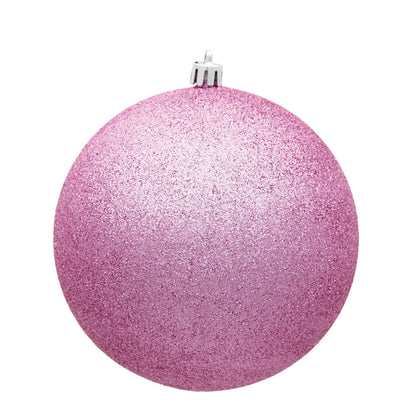 Vickerman 8" Pink Glitter Ball Ornament