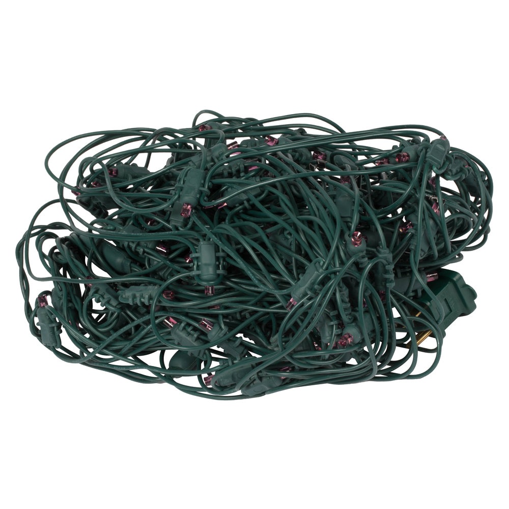 Vickerman 120 Purple Wide Angle Twinkle LED Christmas Net Light Set Green Wire